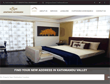 Tablet Screenshot of apartment-kathmandu.com